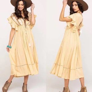NWT -Free People Will Wait For You Midi Dress